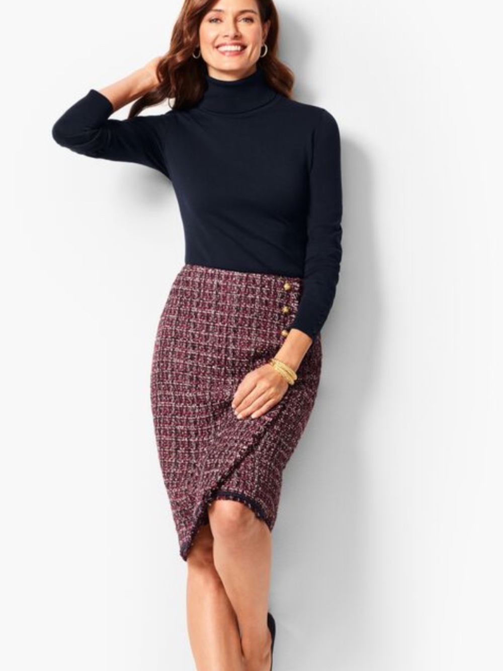 TWEED PENCIL SKIRT
